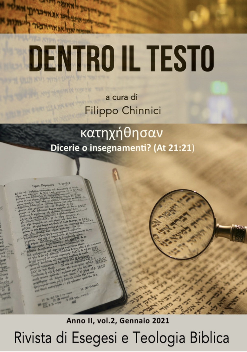 Dicerie o insegnamenti - Dentro il testo - rivista di esegesi e teologia biblica